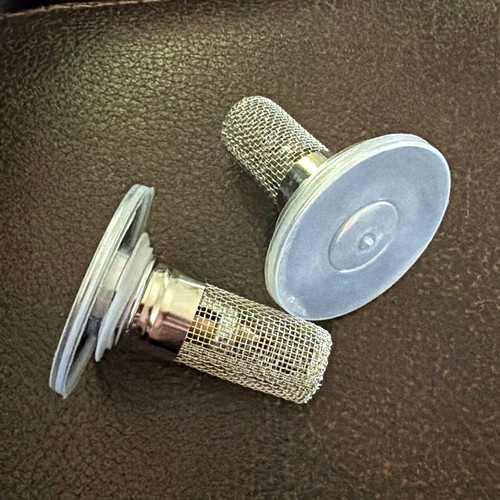 2-Pack Round Metal Mesh Drain Strainer Hair Catcher Stopper