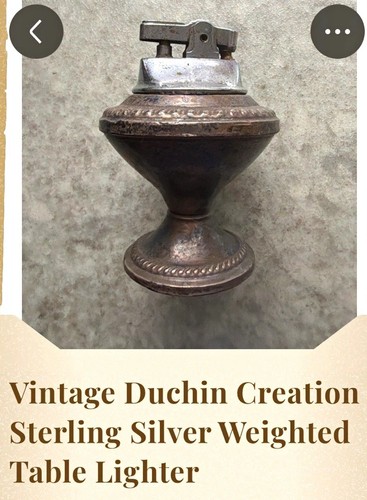 Antique Duchin Creation Vintage Sterling Silver Weighted Table L