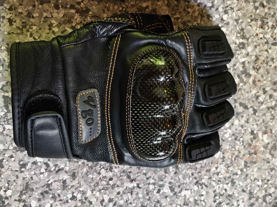 Vgo Fingerless Leather Tactical / Motorcycle Gloves Medium - photo 2