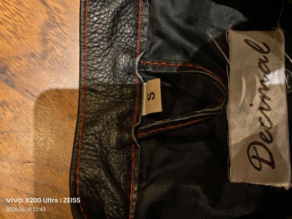 Decimal west coast Leather Biker Vest Small - photo 5