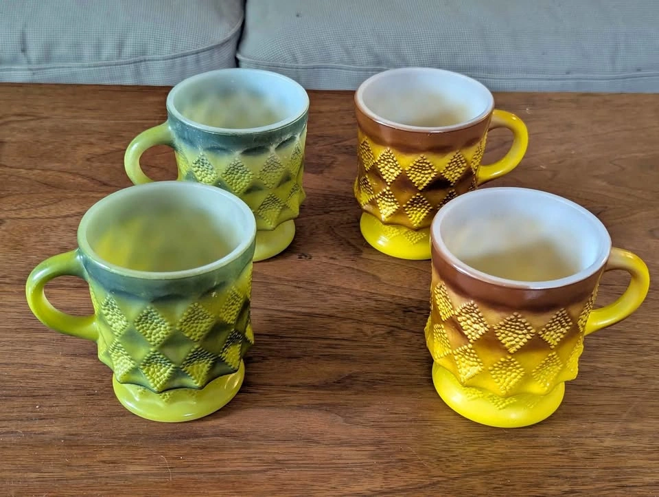 MCM Fire King Kimberly mugs