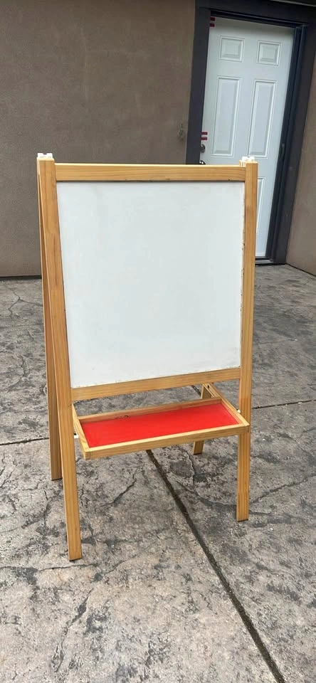 Whiteboard with chalkboard