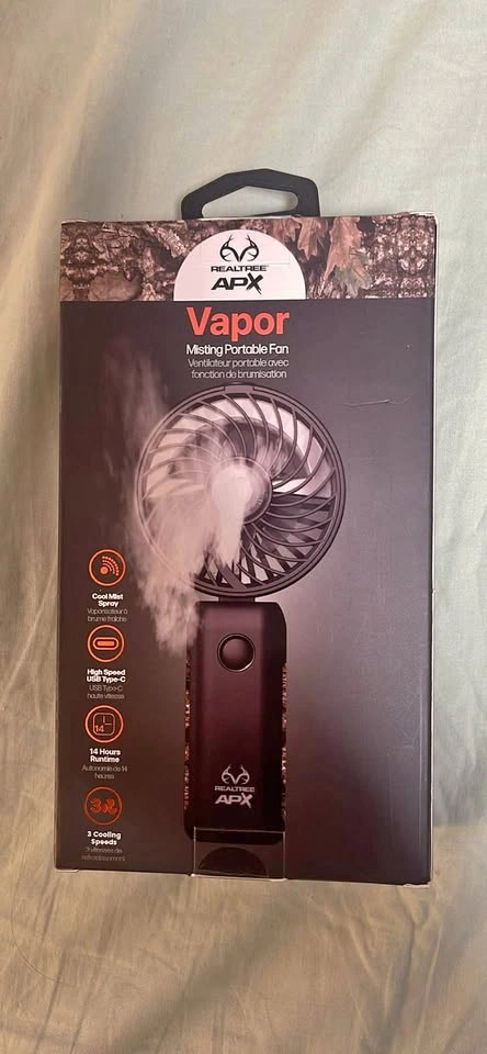 Misting portable fan
