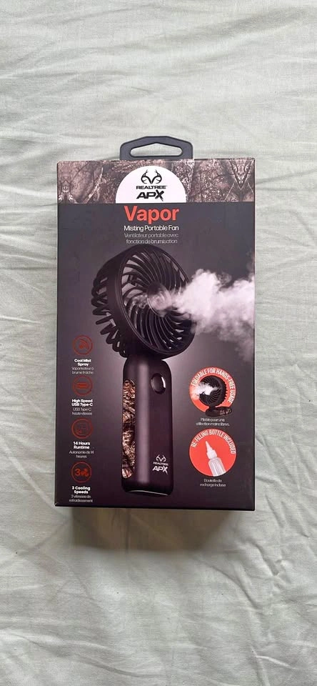 Misting portable fan