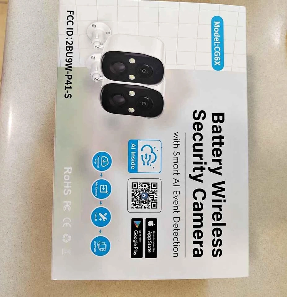 Battery Wireless Security Camera Set (2 Cameras) – Model CG6X