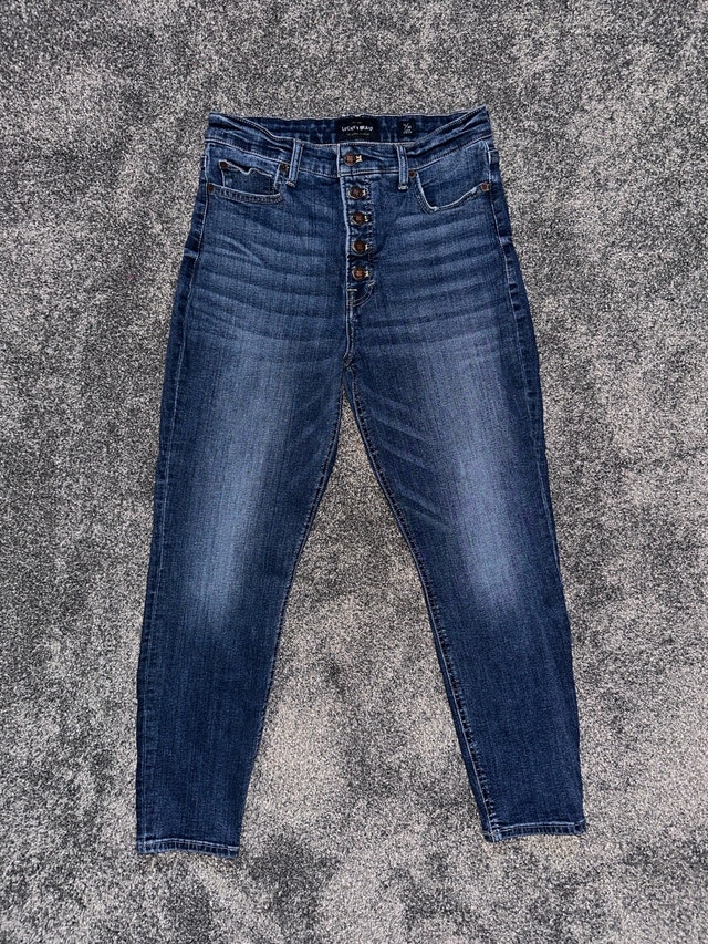 woman’s lucky & braid skinny jeans size 10/30