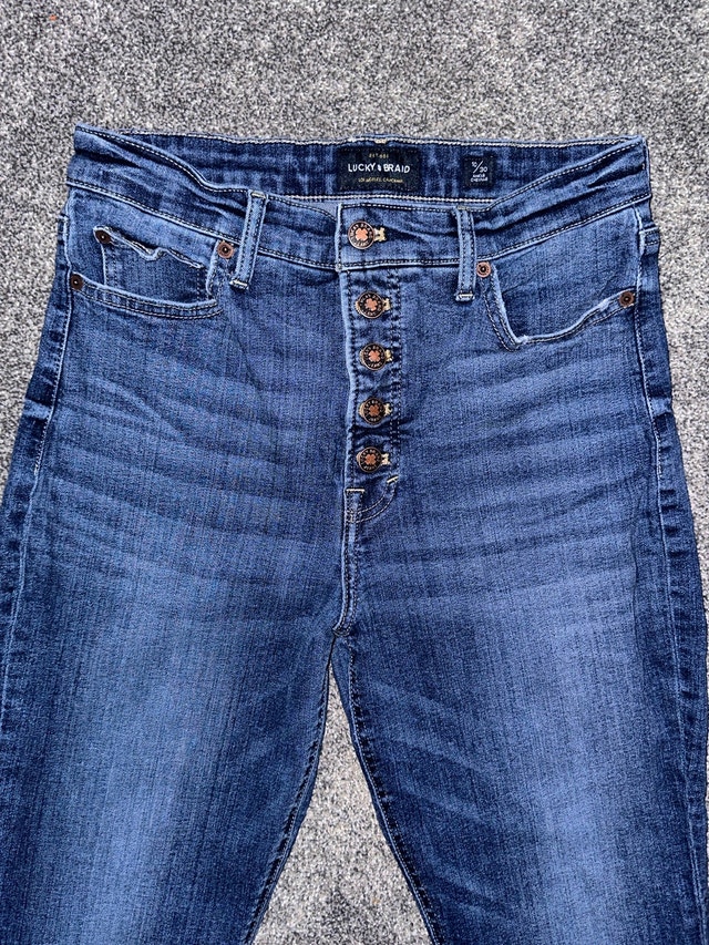 woman’s lucky & braid skinny jeans size 10/30 - photo 3