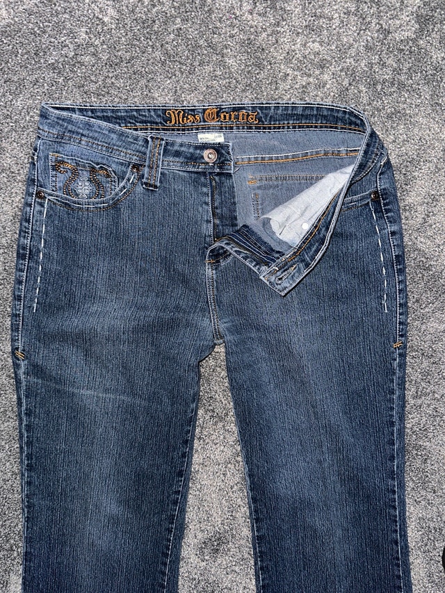 woman’s miss corona Y2K jeans size 11/12 - photo 5