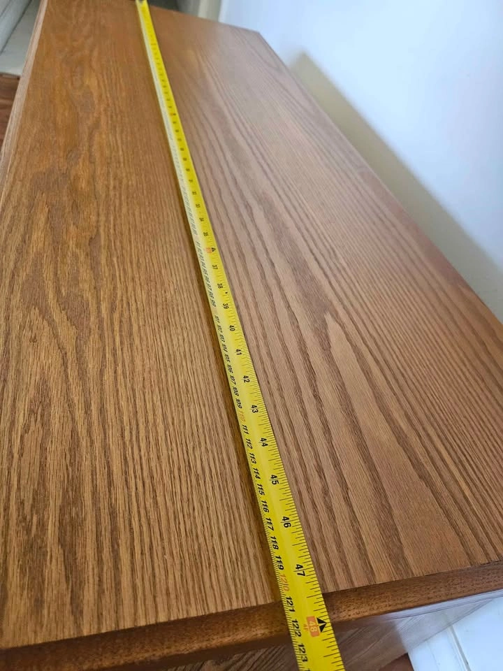 Oak Finish Coffee Table with Drawers - photo 5