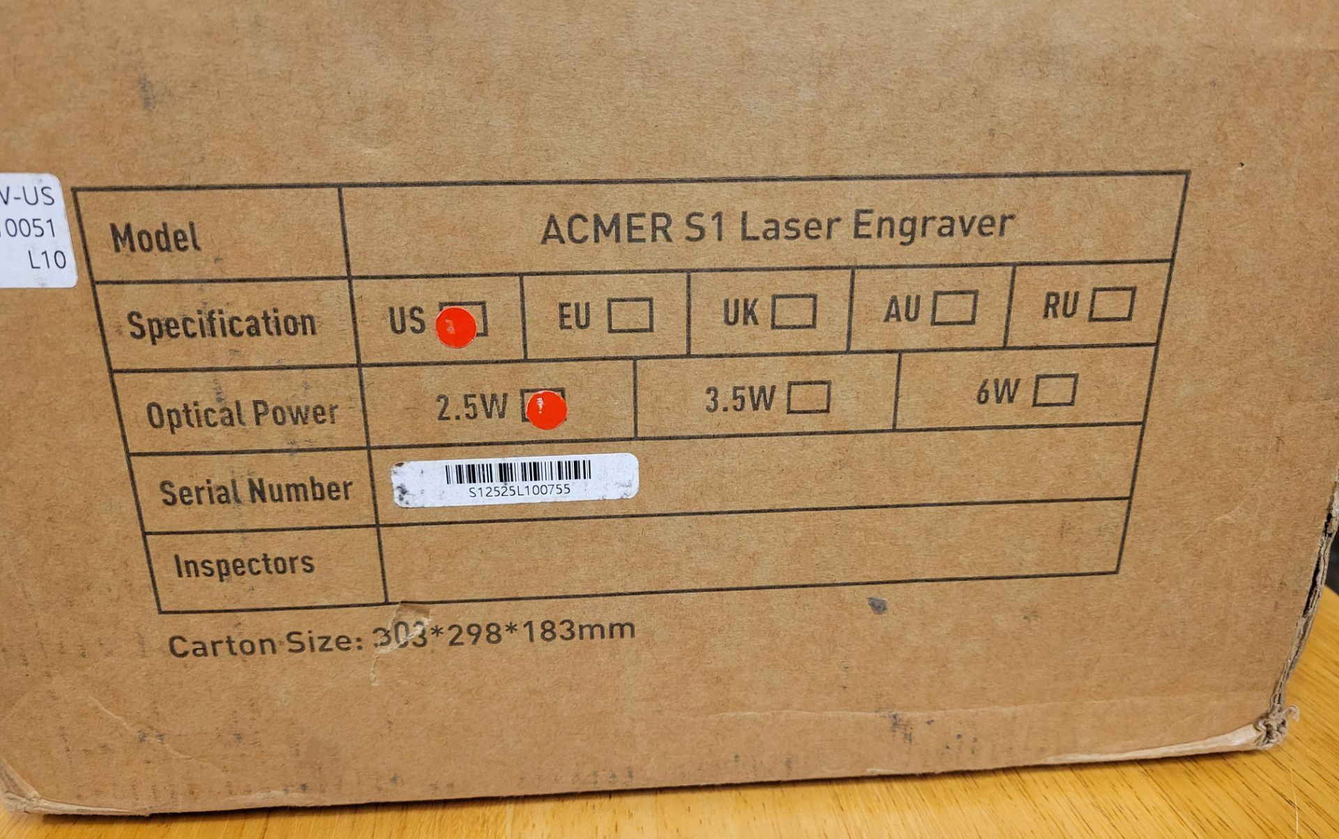 ACMER S1 2.5W Computerized Laser Engraver for Wood - photo 3