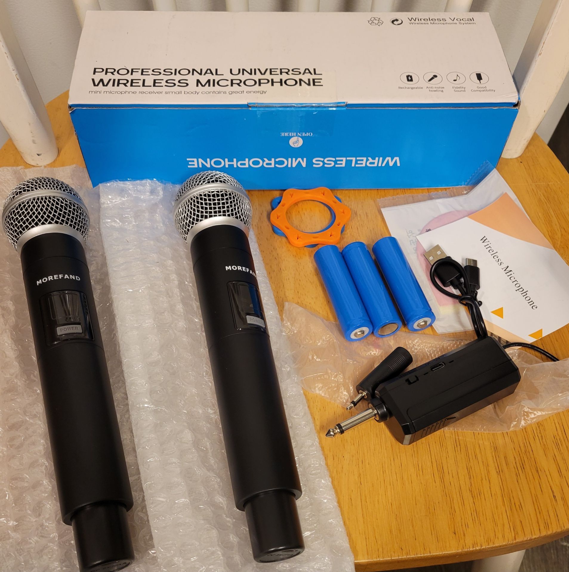 Wireless Handheld Mic Microphone Set Karaoke Office Church NEW