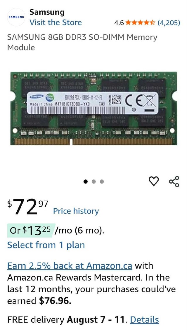 Samsung 8GB DDR3 laptop SODIMM RAM 1600MHz - photo 3