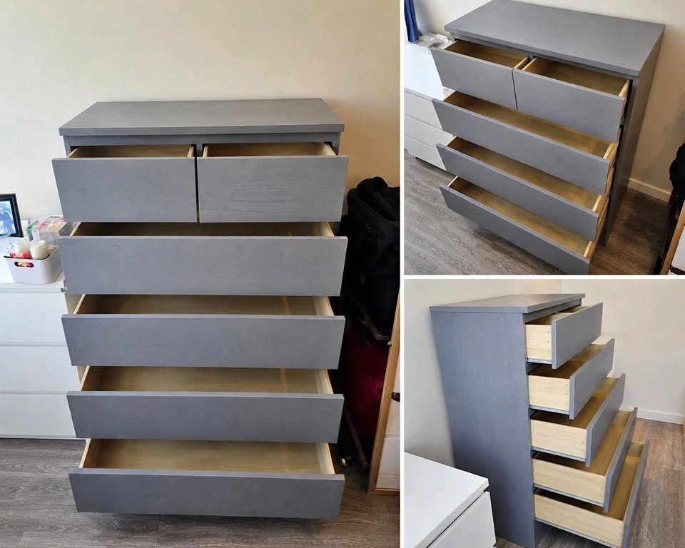 IKEA 6-Drawer Chest, Gray Green