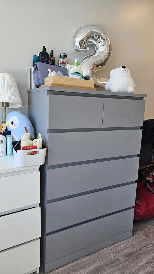 IKEA 6-Drawer Chest, Gray Green - photo 3