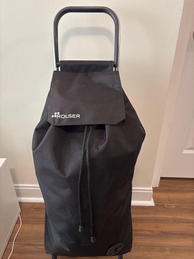 Rolser Folding Shopping Trolley / Grocery Cart – Black