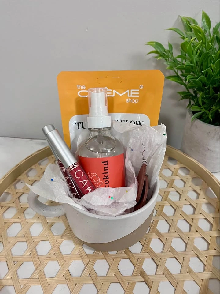 Self-Care Gift Set – Mug, Skincare, Lipsticks & Earrings - photo 5