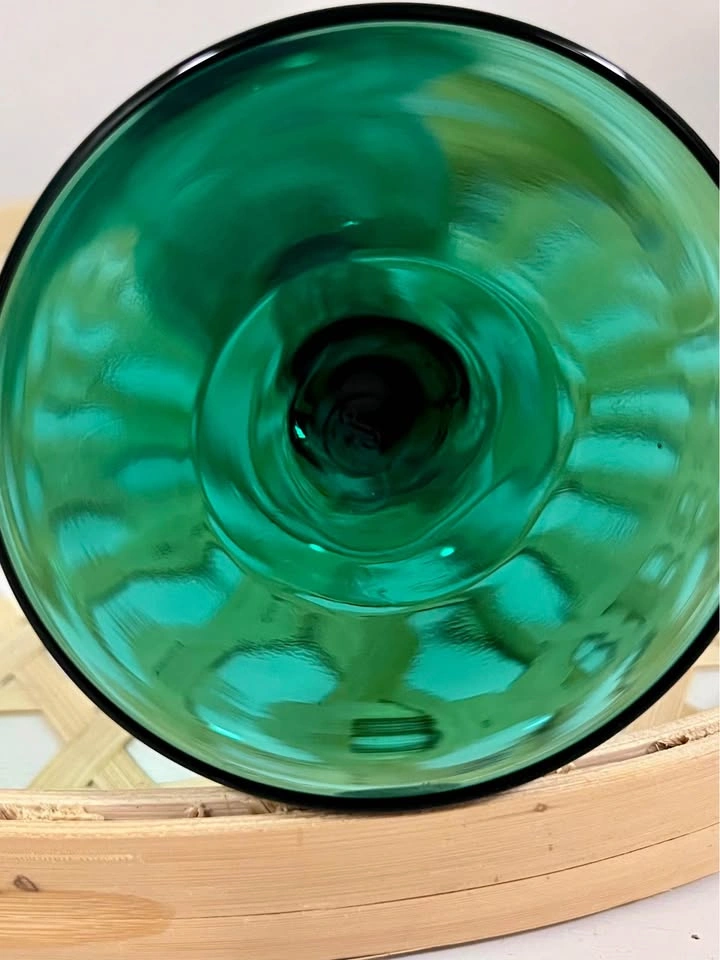 Vintage Libbey Teal Green Stemmed Glasses - Set of 4 - photo 3