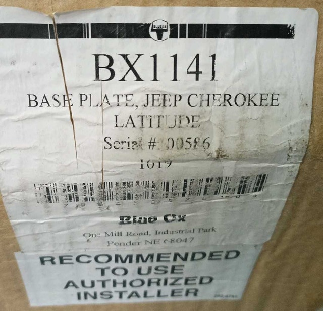 Blue Ox BX1141 Tow Bar Base Plate - Jeep Cherokee - photo 4