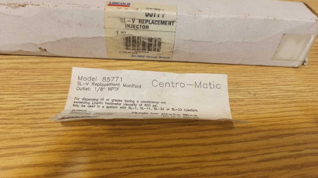 Lincoln 85771 SL-V Grease Injector. Cat 307-3245 - photo 5