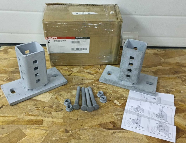 Hilti Connector MIC-C90-AA Concrete #304825 Galvanised Baseplate - photo 5