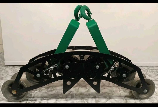 Greenlee 4024 Conveyor Sheave With 6 Sheaves Wheels