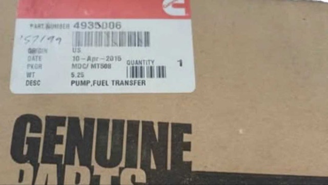 Cummins Genuine Part 4935006 Pump, Fuel Transfer
