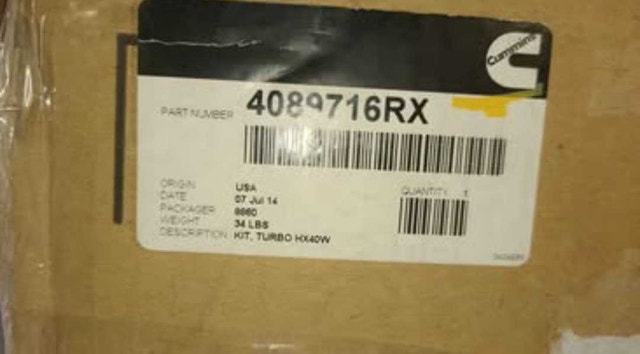 Cummins Turbo Charger 4089716RX 8.3L ISC/ISL 6CTA - photo 2