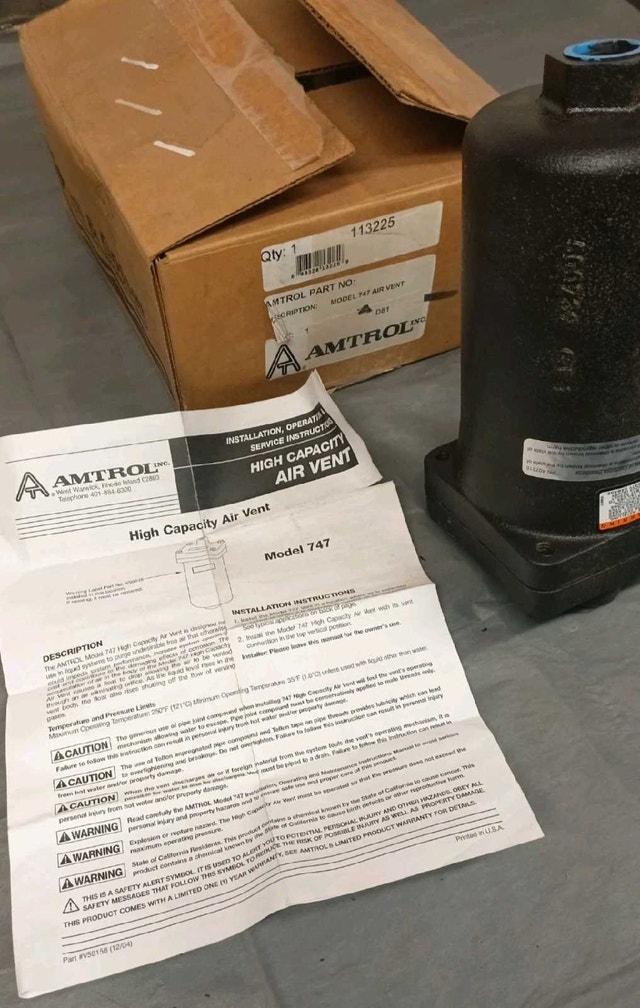 Amtrol Air Vent 117-472 Model 747