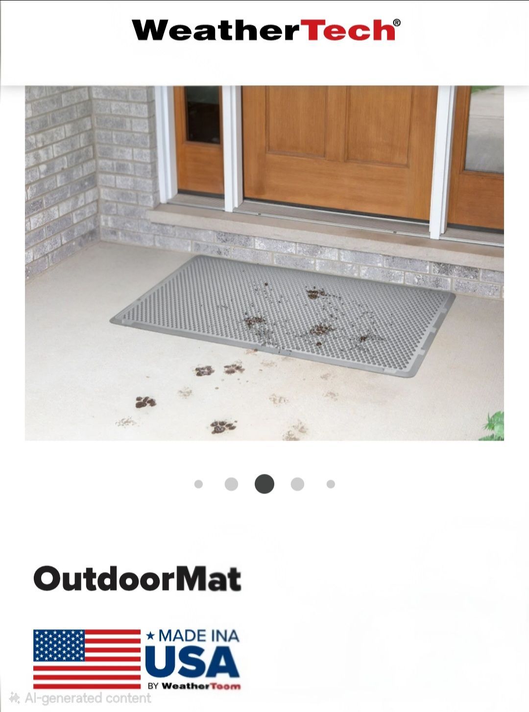NEW! WeatherTech Outdoor Mat - photo 3