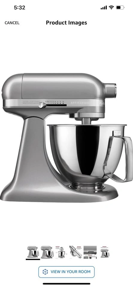 KitchenAid Artisan Mini 3.5 Quart Stand Mixer - Contour Silver - photo 4