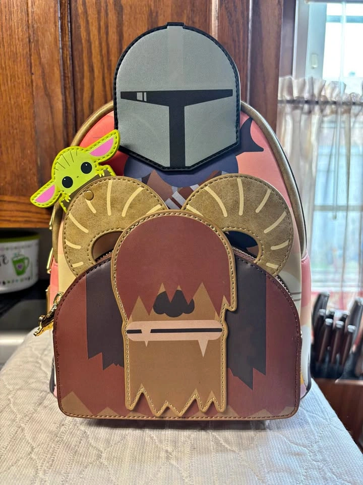 Disney Star Wars Mandalorian Bantha Mini Backpack & Wallet