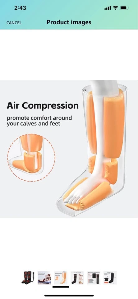 Shinewell leg massager with heat - photo 5