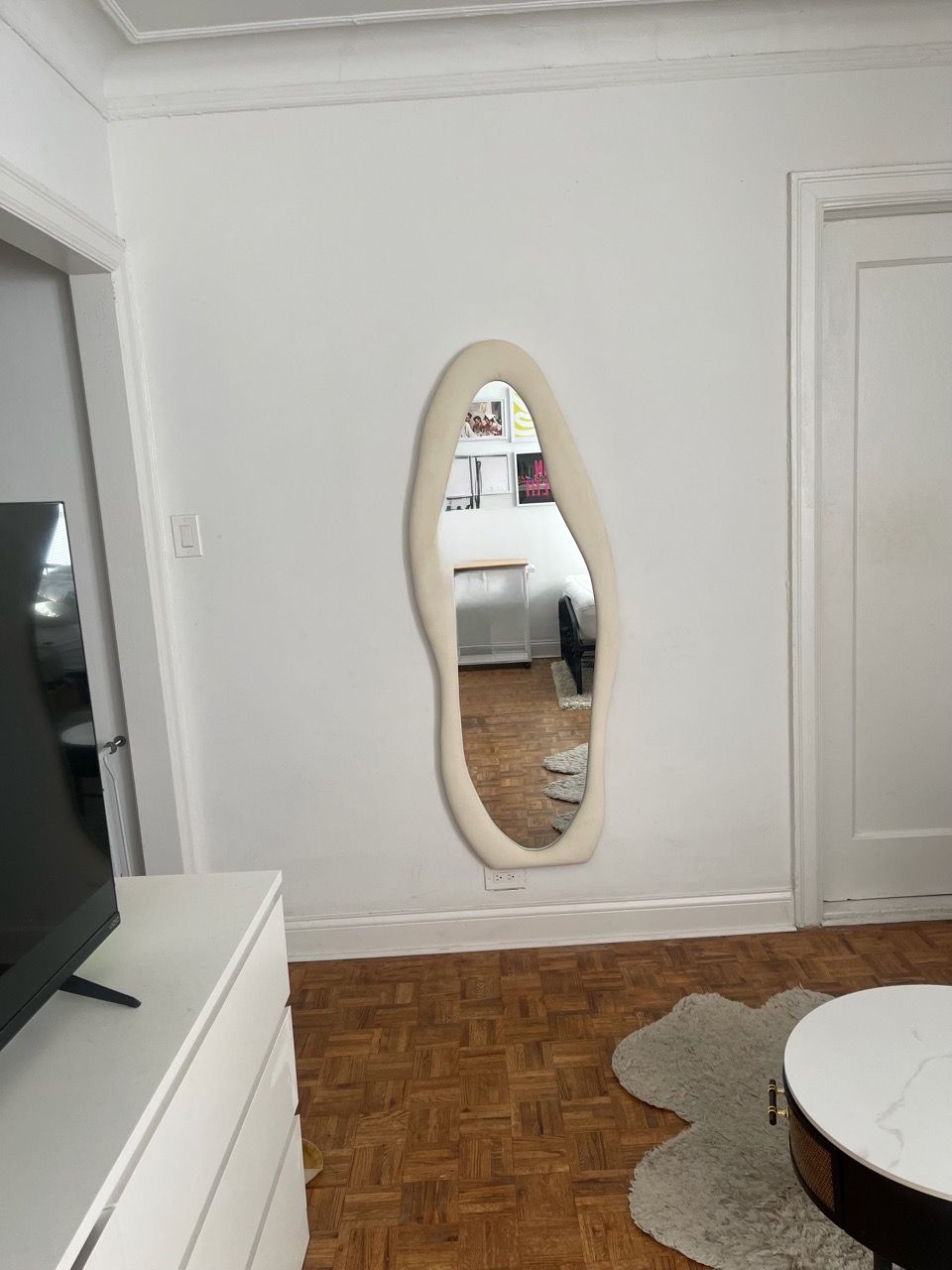 63”x24” Irregular Wavy Flannel Mirror - photo 2