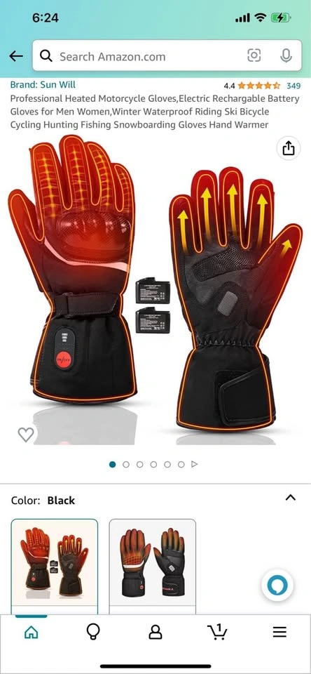 Sun Will Heated Gloves