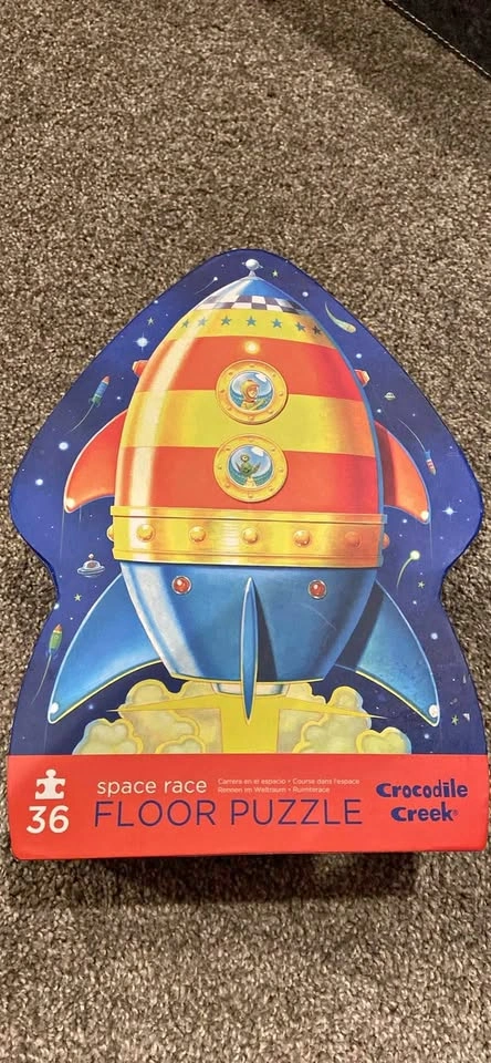 Crocodile Creek Space Race Floor Puzzle