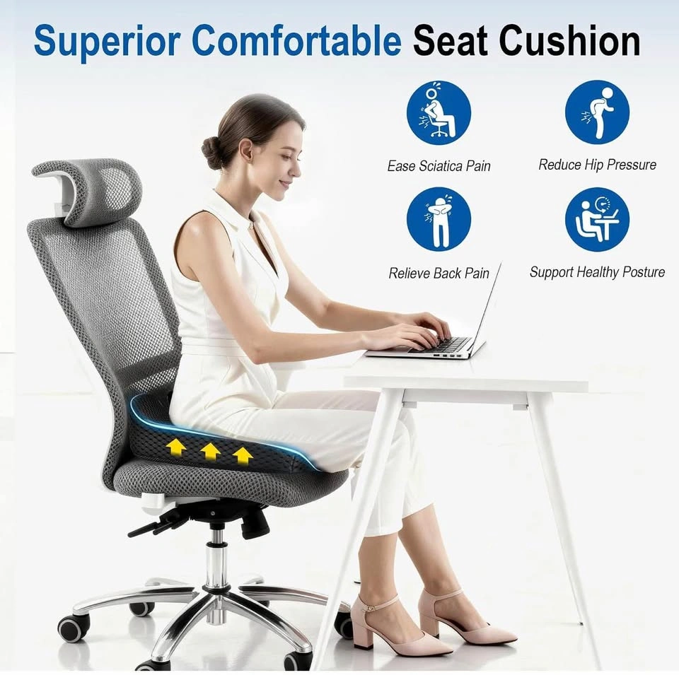 Car Seat Cushion for Driving, Memory Foam Driver Seat Cushion - photo 2