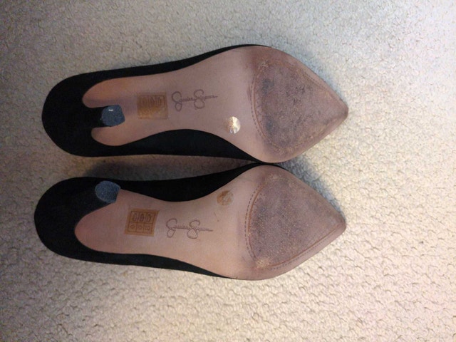 Jessica Simpson Suede Black Heels - photo 2