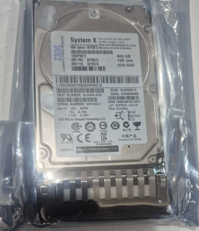 IBM 600GB 10K RPM SAS Hard Drive