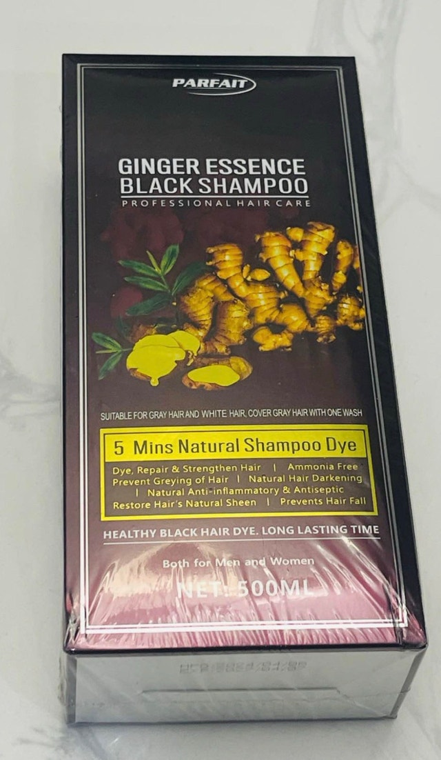 Hair Dye-Parfait Ginger Essence Black Shampoo - photo 2