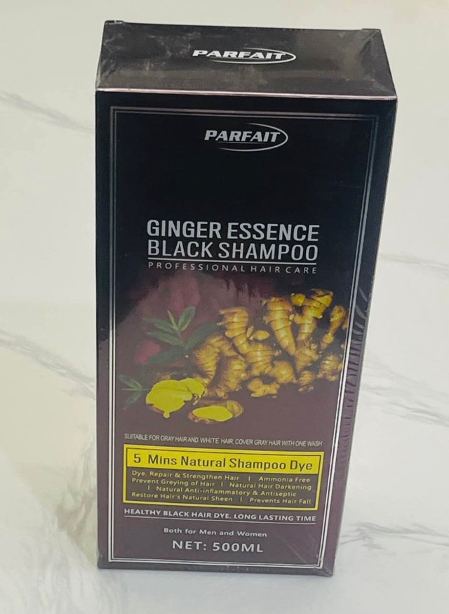 Hair Dye-Parfait Ginger Essence Black Shampoo - photo 5
