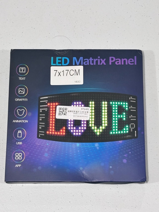 LED Matrix Panel 7x17cm