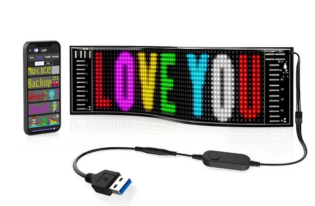 LED Matrix Panel 7x17cm - photo 2