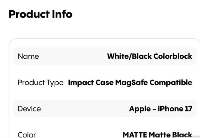 Casetify Impact Case for iPhone 17 - White/Black Colorblock - photo 3