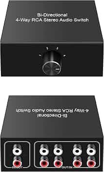 4-Way RCA Stereo Audio Switch - photo 2