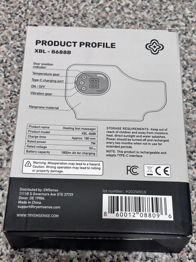EMSense Heating Foot Massager - photo 5