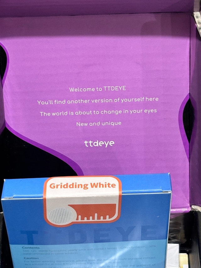 TTDEYE Gridding White Contact Lenses 0.00 - photo 4