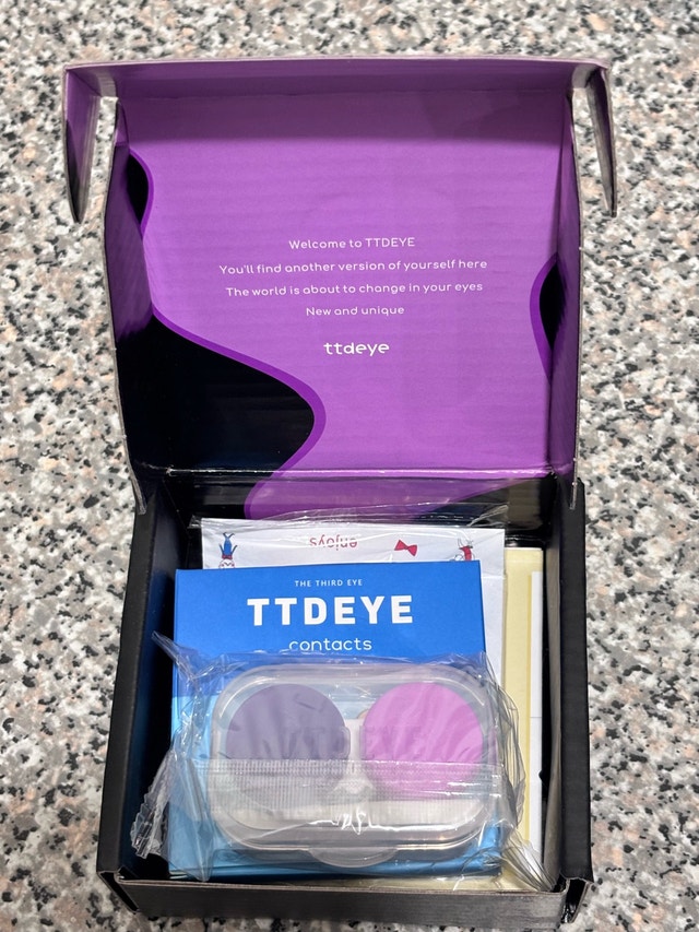 TTDEYE Gridding White Contact Lenses 0.00 - photo 5