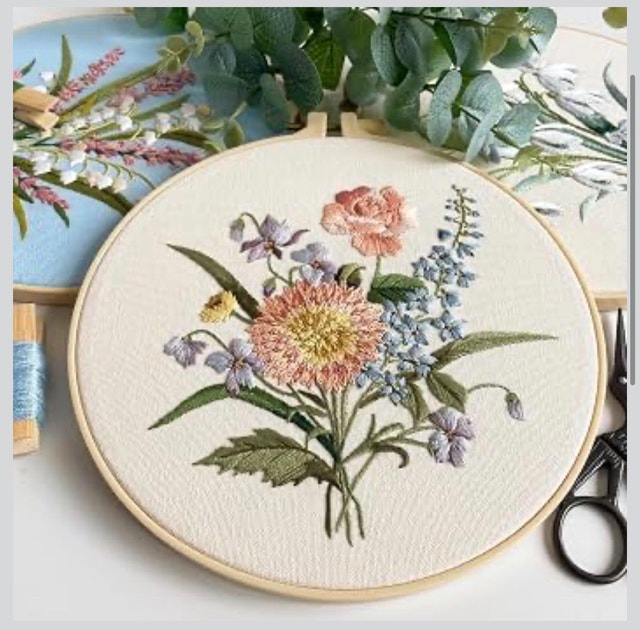 Beginner Friendly Embroidery Stitch Kit 2 Pieces - photo 2