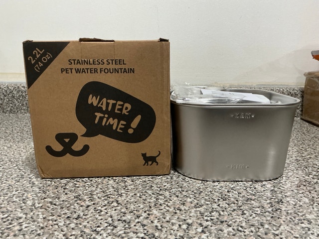 2.2L Stainless Steel Pet Water Fountain - photo 3