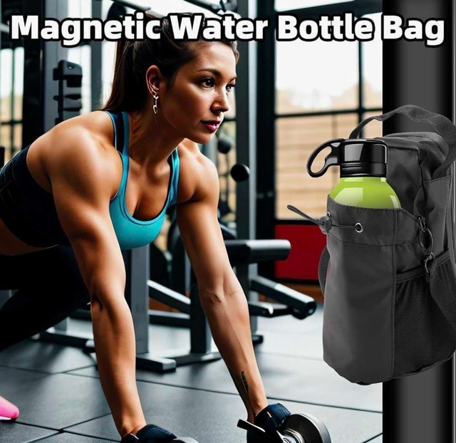 BLACK MAGNETIC WATER BOTTLE BAG - photo 2
